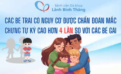(HCDC) Các bé trai có nguy cơ được chẩn đoán mắc chứng tự kỷ cao hơn 4 lần so với các bé gái